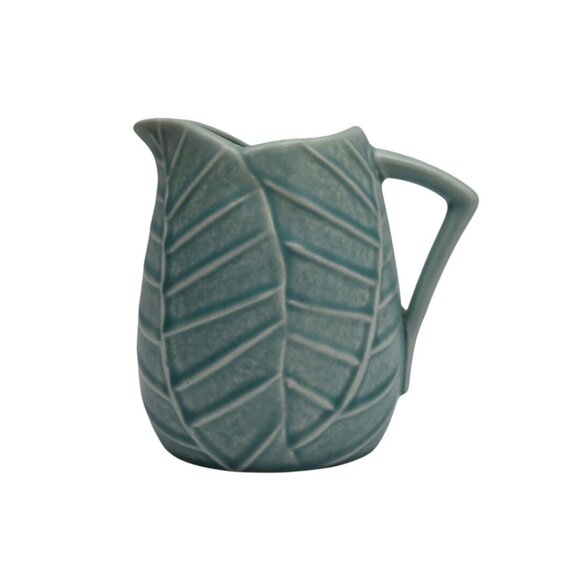 Vintage Sylvac 2351 Leaf Pattern Ceramic Pitcher Made In England Size 3 - Picture 4 of 6